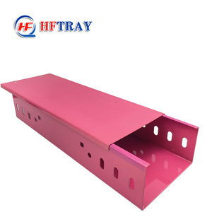 HFTRAY Chemin de câbles en acier 100 mm avec rail latéral, peinture anti-corrosion solide pour la pose de câbles - Product Image 4