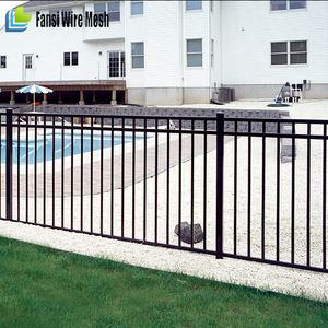 Clôture de sécurité en <span class=keywords><strong>acier</strong></span> tubulaire Clôture en fer forgé moderne inoxydable direct d'usine - Product Image 4