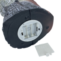 Décoy solaire en forme de hibou avec yeux clignotants, répulsif réaliste pour oiseaux, épouvantail léger en PE pour jardin extérieur
