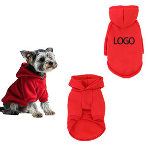 도매 맞춤 로고 귀여운 디자인 고급스러운 블랙 화이트 애완동물 옷 폴리에스터 가을 겨울 고양이 강아지 스웨트셔츠 옷 강아지 후드티 - Product Image 6