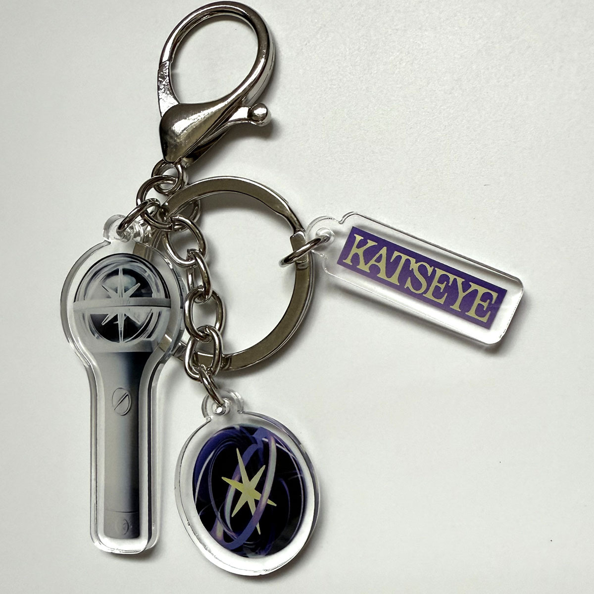 Kpop KATSEYE Acrylic Lightstick Keychain Set - Customizable 3pcs