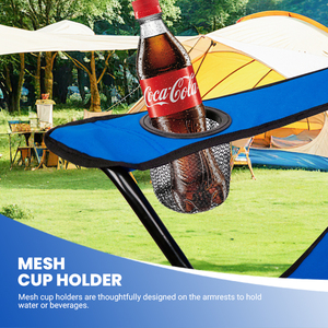 كرسي تخييم فاخر خفيف الوزن قابل للطي ، وزن خارجي محمول للاستخدام في الحديقة ، شعار قابل للتخصيص - Product Image 3