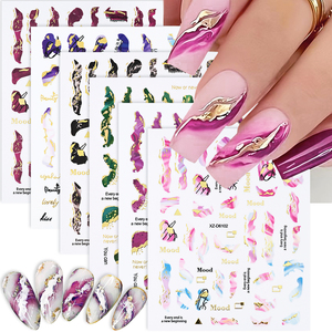 สติกเกอร์ตกแต่งเล็บลาย<span class=keywords><strong>หินอ่อน</strong></span>สติกเกอร์สำหรับแต่ง<span class=keywords><strong>เล็บ</strong></span><span class=keywords><strong>ลาย</strong></span>คลื่นสีม่วงอุปกรณ์ตกแต่ง<span class=keywords><strong>เล็บ</strong></span> - Product Image 2