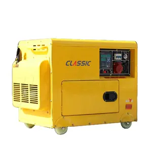 BISON-generador de 4200 vatios para uso doméstico, potente generador de Diesel de 3 fases silencioso, 4,2 KW, portátil, CHINA