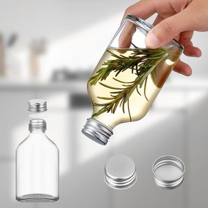 Frasco Mini Botellas <span class=keywords><strong>de</strong></span> <span class=keywords><strong>licor</strong></span> Frasco <span class=keywords><strong>de</strong></span> vidrio <span class=keywords><strong>de</strong></span> 6 oz Botellas pequeñas para líquidos Botellas <span class=keywords><strong>de</strong></span> vidrio pequeñas para jugo <span class=keywords><strong>casero</strong></span> Salsas Jarabes <span class=keywords><strong>de</strong></span> aceite - Product Image 1