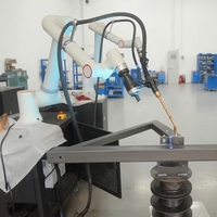 Robot collaboratif FR10 à 6 axes, bras de 1400 mm de long, capacité de charge de 10 kg, soudage, doté de composants essentiels : moteur, PLC, moteur de commande 1 kW
