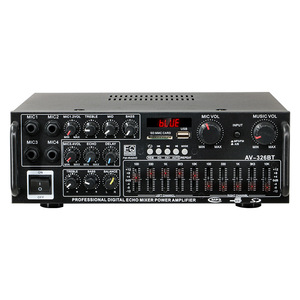 Amplificateur domestique 2 canaux haute puissance à vente chaude 12V 220V pour égaliseur EQ double usage <span class=keywords><strong>voiture</strong></span> et karaoké en plein air - Product Image 1