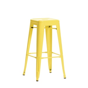Chaises de bar en métal empilables, coloris au choix, promotionnelles, les plus vendues, pour fêtes en plein air, mariages, et magasins de proximité - Product Image 3
