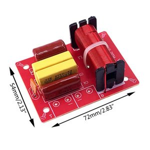 บอร์ดครอสโอเวอร์ลำโพงสองทาง 72x54 มม. สำหรับระบบเสียงไฮไฟ DIY การเพิ่มประสิทธิภาพเสียงสเตอริโอ - Product Image 1