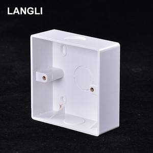 Langli ngoài trời ngã ba chuyển đổi hộp 86 loại vuông 3x3 dày PVC điện nhựa tường ổ cắm ống dẫn & phụ kiện - Product Image 1