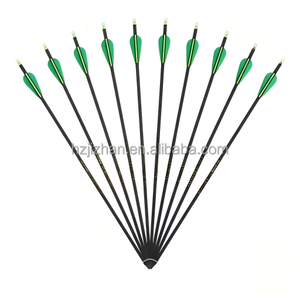 Профессиональные стрелы для арбалета из смешанного карбона 7,8 мм, спайн 500-600, стальной наконечник 100 г, длина 30/31 дюйм, для тренировок по стрельбе из лука, доступно производство OEM - Product Image 1