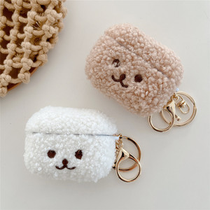 <b>Cute</b> Plush <b>Bear</b> Galaxy Buds Case, TPU+Plush Shockproof for Girls - Product Image 1