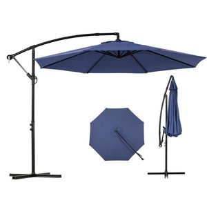 Sombrilla Cantilever Azul para <span class=keywords><strong>Patio</strong></span> de 2.7M con Base, Sombrilla para Exteriores con Ajuste de Inclinación - Product Image 1