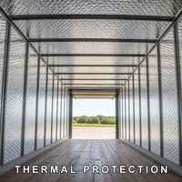 Rouleau d'isolation de toiture à bulles en aluminium moderne avec protection solaire écologique R4.0 pour la construction de bâtiments en acier