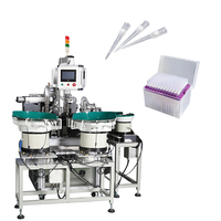Vente directe usine : Machine d'assemblage automatique de pointes de pipettes de laboratoire jetables et de filtres, avec alimentateur vibrant