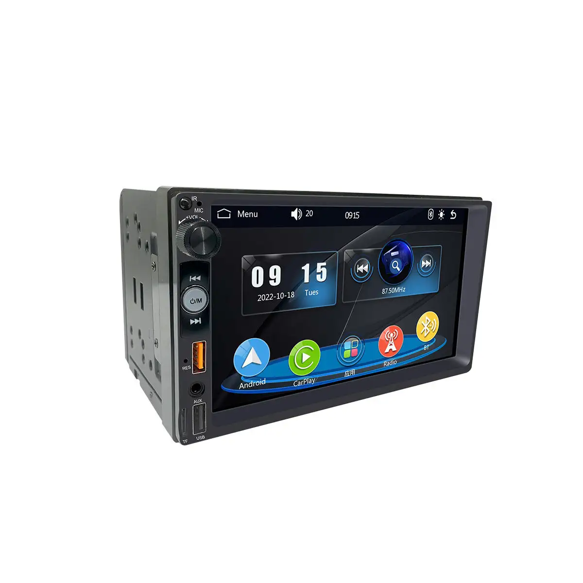 Linux 7Inch Dvd-Speler Touchscreen 2 Din Mp5 Speler 7 ''Auto Radio Dubbele Din Auto Dvd-Speler