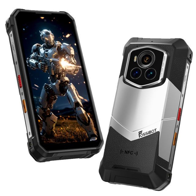 Fossibot 5G Phone F107Pro Construction Site Rugged Phone IP68/69K 28000mAh for Multi-day Use 12GB+512GB High Field Efficiency