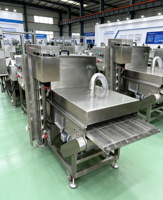 Machine entièrement automatique pour enrober les doigts de poulet, les bandes de poulet, la farine de pain, la poudre d'escalope, la machine à saupoudrer