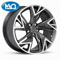 Jantes de voiture forgées sur mesure 18*8 en alliage, à rayons Y-Blade, finition Gun Metal avec lèvre usinée, compatibles avec les projets de tuning Audi, garantie 5 ans
