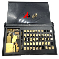 Alphabets chiffres cuivre lettres codage machine 2mm date timbre lettres