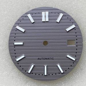 New 30.5mm green-lit stainless steel <b>case</b> of mechanical <b>watch</b> with NH35 movement - Product Image 2