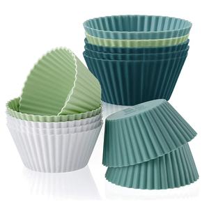 Moules à gâteaux en silicone série Morandi, ensemble <span class=keywords><strong>de</strong></span> moules à muffins, options 12/24/36 pièces, résistants au four <span class=keywords><strong>pour</strong></span> la cuisson <span class=keywords><strong>de</strong></span> tartes aux œufs et <span class=keywords><strong>de</strong></span> plats aux œufs à la vapeur - Product Image 6