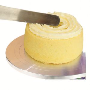 Base Giratoria para Tartas de Acero Inoxidable de Varios Tamaños, Soporte Giratorio para Decoración de Tartas con Base de Silicona Antideslizante - Product Image 3