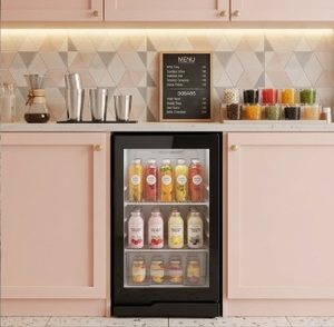 Mini-réfrigérateur compact pour bureau et maison avec étagères réglables et fonctionnement silencieux pour bière, soda et eau - Product Image 5
