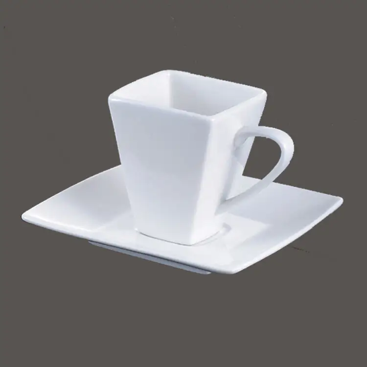 Vajilla promocional al por mayor, taza de café de cerámica OEM/ODM, Taza de cerámica blanca de fábrica en blanco