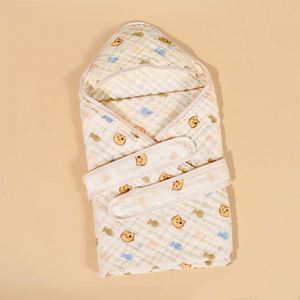 Personalized Animal Hooded Baby Bath Towel Muslin Fabric Swaddle <b>Blanket</b> for Baby - Product Image 6