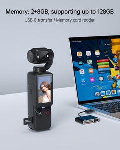Q7 Vlogging <b>Camera</b> 180 Rotating 7-Hour Battery Handheld Pocket Body <b>Camera</b> Audio/Video Recording 32GB SD <b>Card</b> - Product Image 4