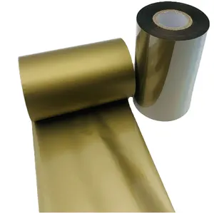 شريط من الراتنج الشمعي الملون بالذهب من GSL لغسل ملصقات العناية بشريط حبر مطبوع