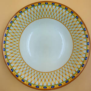 Assiette à dîner Jbs Classic Vintage en porcelaine émaillée à motif citron, 8 pouces, design britannique, pour la maison et la restauration - Product Image 2