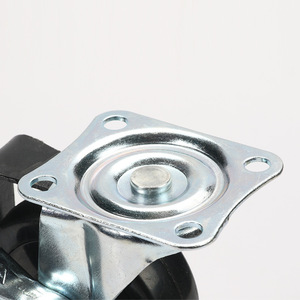 Furniture <b>Caster</b> 3 Inch Rubber <b>Wheel</b> Plate Mount Plain Bearing Durable General Use - Product Image 1