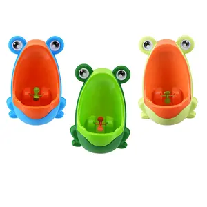 Pispot Toilet Anak Katak Cantik, Latihan Kencing Bayi untuk Anak Laki-laki/Plastik Pelatih Kencing