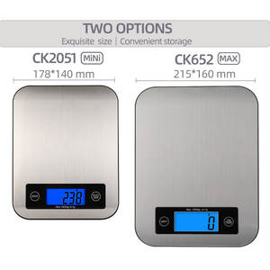 फैक्टरी थोक हीट सटीक बेकिंग भोजन का वजन डिजिटल रसोई पैमाने 10 किलोग्राम - Product Image 2