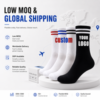 Chaussettes personnalisées en gros OEM ODM, chaussettes en coton à logo personnalisé, chaussettes de sport pour hommes