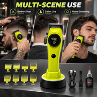 Mesin Cukur Rambut BLDC Motor Tanpa Sikat Layar Digital Profesional Alat Pangkas Rambut ODM Kustom CE FCC ROHS