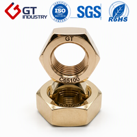 Écrou hexagonal en bronze silicé pour la construction navale offshore ASTM F467 C65100 C51000 3/8 pouce UNC ASME B18.2.2 Marine