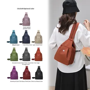 Sac à dos en tissu multicouche de grande valeur pour femmes Style décontracté coréen sac à bandoulière unique Polyester léger nouveau multi-usage - Product Image 4