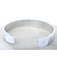 Ouj Pissenlit Personnaliser Gravure Bracelet avec Nom Gravé Motif Vieux Argent Vintage Pour Homme Manchette Bracelet avec Mots