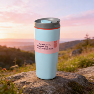 กระบอกน้ำสุญญากาศสแตนเลสขนาด 20 ออนซ์ สำหรับเครื่องดื่มร้อน/เย็น ใช้สำหรับเดินทางและสำนักงาน - Product Image 1