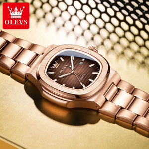Reloj de Pulsera de Lujo de Alta Calidad OLEVS 3696 con Diseño Personalizado para Hombre, Clásico, Impermeable, con Calendario, de Cuarzo para Negocios - Product Image 2