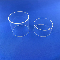 Tube en quartz de silice fondue HM, cylindre en verre transparent, tube en quartz transparent résistant aux hautes températures pour laboratoire UV