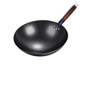 Yiya Lu Iron Wok Round Bottom 32Cm Non Coating For Gas Stove Household Cooking - Product Image 1