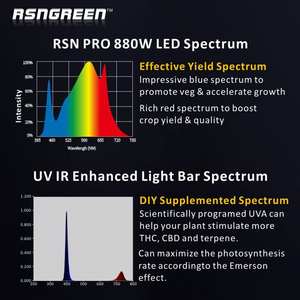 Risen Green 6/<span class=keywords><strong>8</strong></span> Bar Full Spectrum Grow Light LED Plantas de interior Grow Light para sistema hidropónico Invernadero Grow Tent - Product Image 2