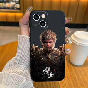 Para iPhone 16Pro Max nuevo negro <span class=keywords><strong>Goku</strong></span> funda <span class=keywords><strong>de</strong></span> <span class=keywords><strong>teléfono</strong></span> <span class=keywords><strong>de</strong></span> dibujos animados para iPhone 14 13 12Pro Max funda <span class=keywords><strong>de</strong></span> <span class=keywords><strong>teléfono</strong></span> con sentido <span class=keywords><strong>de</strong></span> piel <span class=keywords><strong>de</strong></span> silicona líquida - Product Image 2