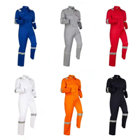 Combinaison de travail en tissu TC durable, combinaison de protection de sécurité avec bandes réfléchissantes pour les mécaniciens de la construction
