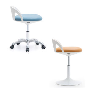 Set Kursi Dokter Kantor Rumah Sakit Bergerak dengan Roda, Kursi Perawat Medis yang Dapat Disesuaikan Tingginya - Product Image 1