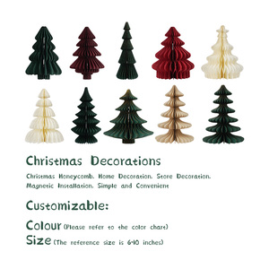 Ornements <span class=keywords><strong>de</strong></span> <span class=keywords><strong>Noël</strong></span> en papier 3D écologiques avec aimants, décorations <span class=keywords><strong>de</strong></span> fête suspendues, vente en gros - Product Image 2